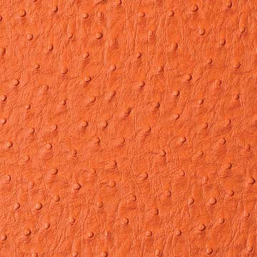 Emu Orange - Ostrich Upholstery Vinyl Fabric