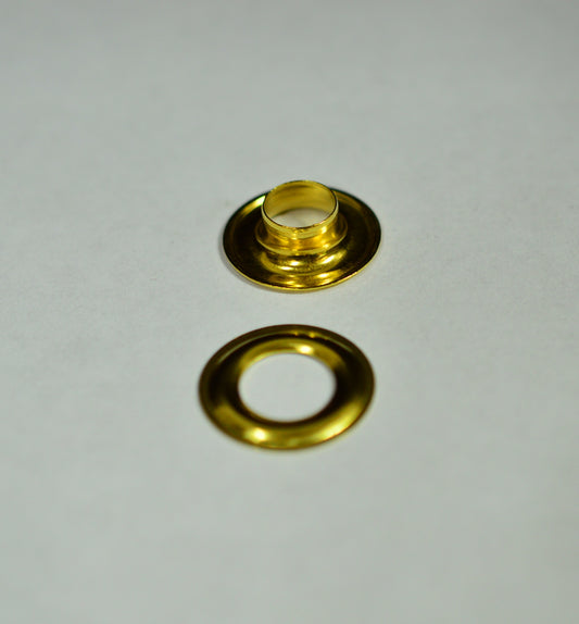 144 pc. Size 2 Brass Plated Grommets and Washers