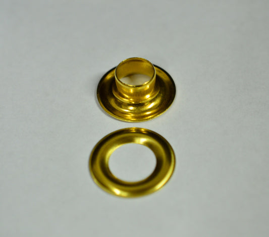 144 pc. Size 4  Brass Plated Grommets and Washers