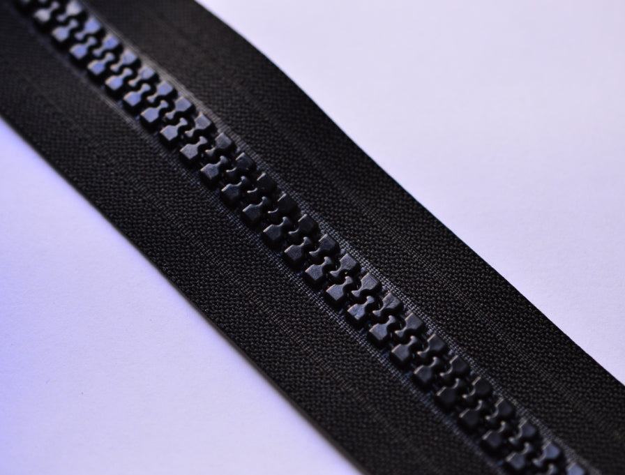 Premade Continuous Zippers Black Size 5 Sobie Fabrics