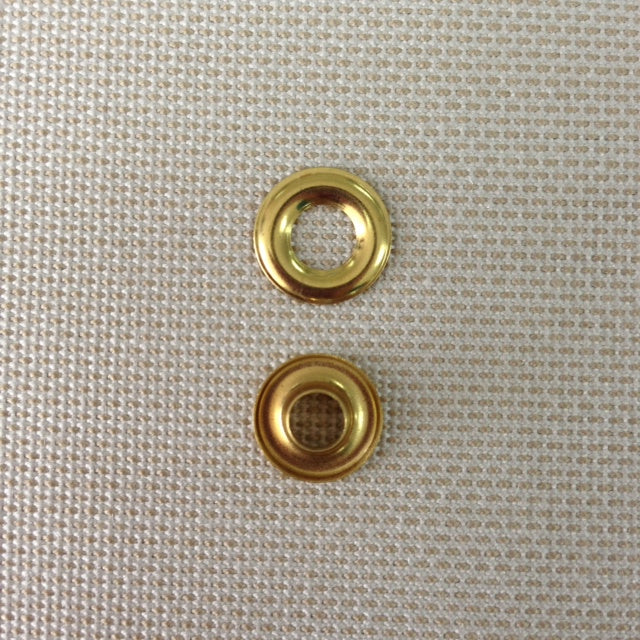 144 pc. Size 00 Brass Plated Grommets and washers