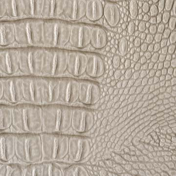 Croco Upholstery Vinyl Fabric - Allie Steel