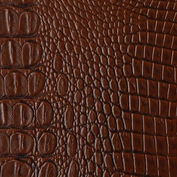 Croco Upholstery Vinyl Fabric - Crock Auburn