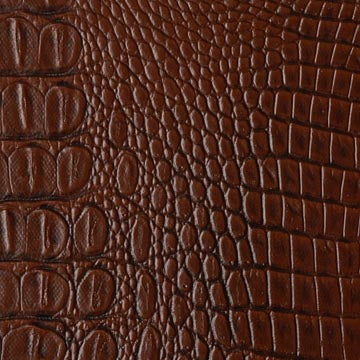 Croco Upholstery Vinyl Fabric - Crock Auburn