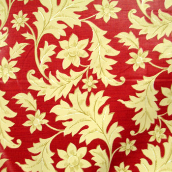 Crimson - Cotton Chintz Fabric