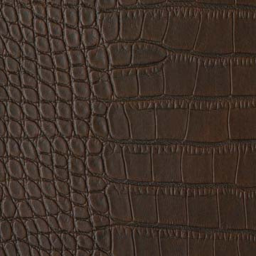 Croco Upholstery Vinyl Fabric - Dundee Earth