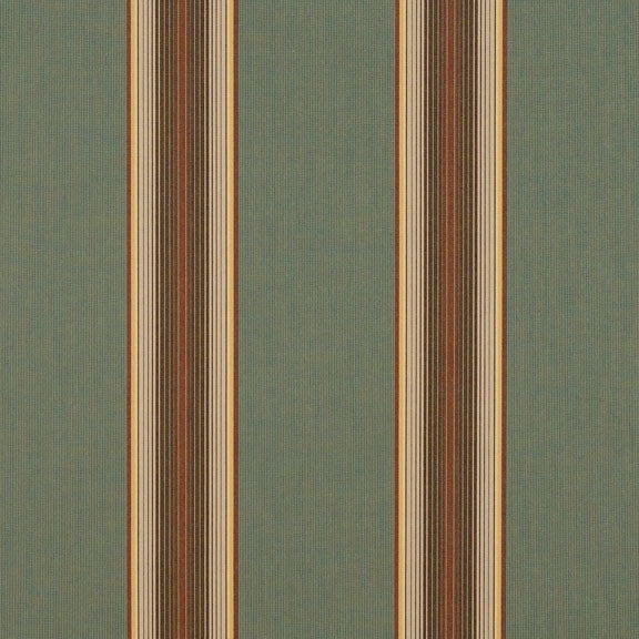 Sunbrella 4949-0000 Forest Vintage Bar Stripe 46" Fabric