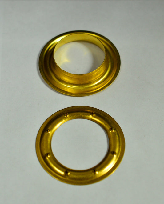 20 pc. Size 10  Brass Plated Grommets and Washers