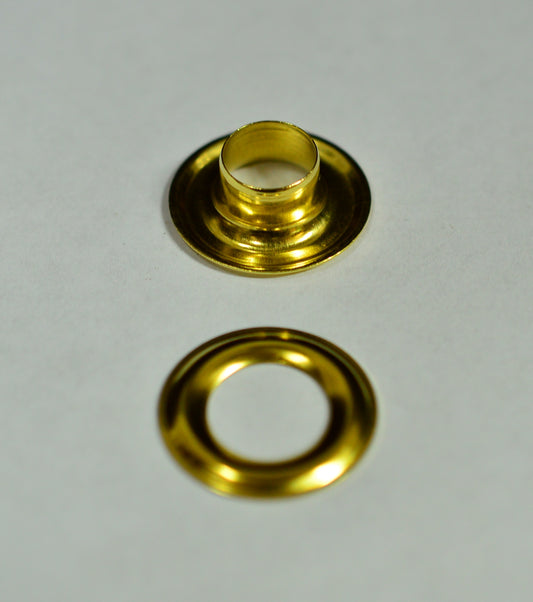 144 pc. Size 3  Brass Plated Grommets and Washers