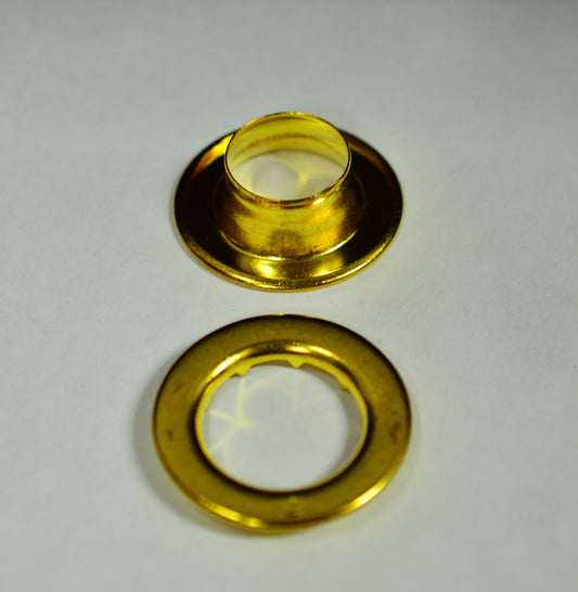 144 pc. Size 6 Brass Plated Grommets and Washers