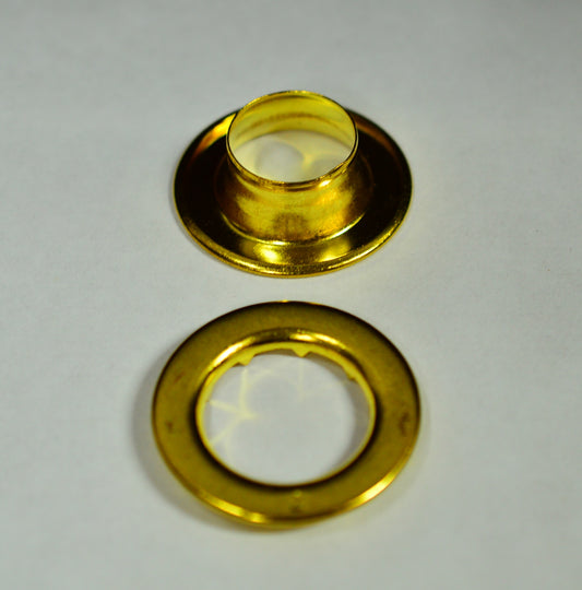 144 pc. Size 7 Brass Plated Grommets and Washers