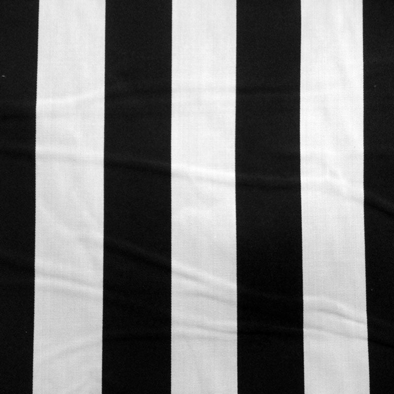 Koko - Black and whtie Stripe cotton fabric with Scotchgardâ„¢ stain ...