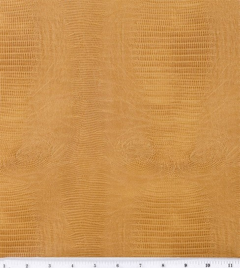 Lizardo Fawn - Croco Upholstery Vinyl Fabric