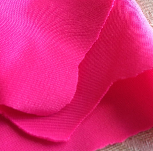 Neon Pink Solid - Lycra Fabric