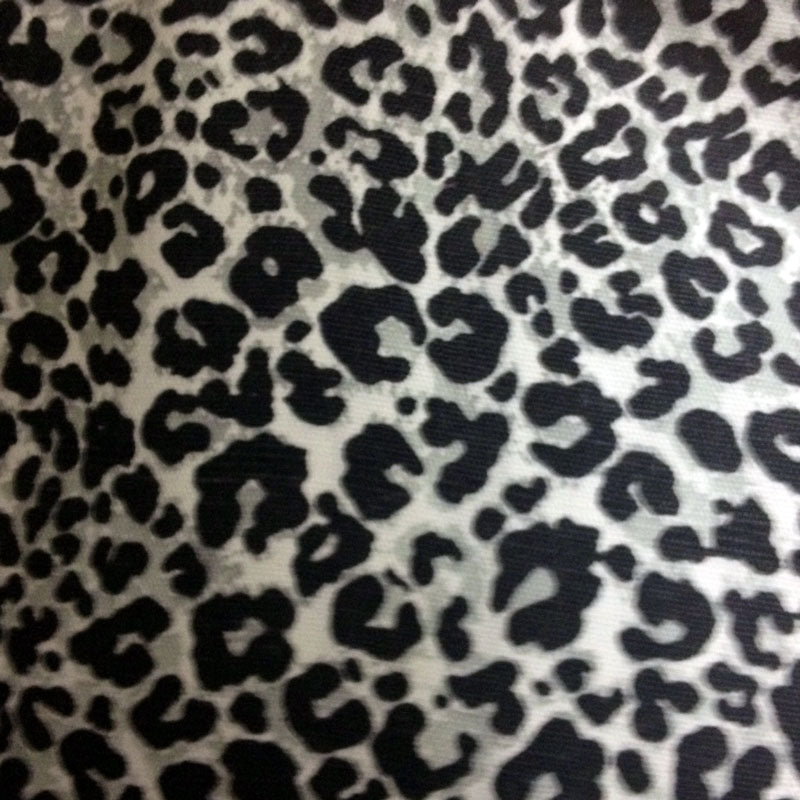 Snow Leopard Cotton Print Fabric