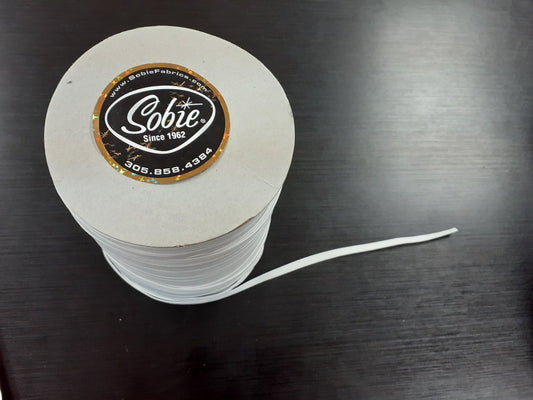 White elastic a quarter"