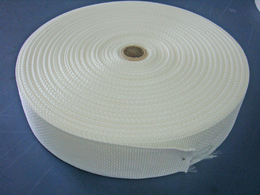 Nylon Webbing - Woven poly 2 Inch wide - white - sold by the roll