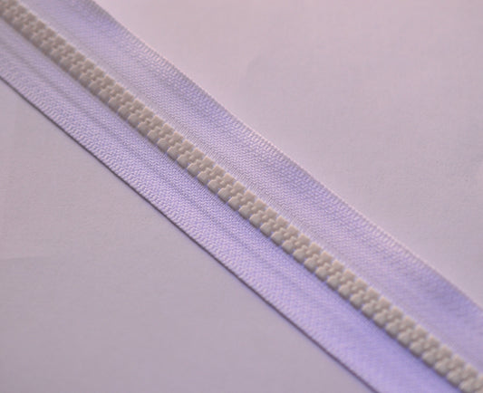 Pre-made Continuous Zippers - White - Size 5